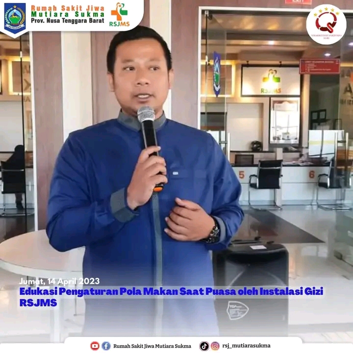 EDUKASI PENGATURAN POLA MAKAN SAAT PUASA OLEH INSTALASI GIZI RSJMS